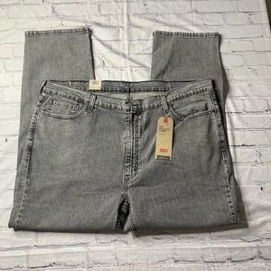 Men's Levis 541 Athletic Taper Stretch Light Gray jeans size 44x32 New With Tags